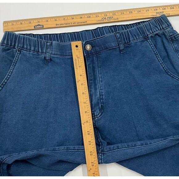 New with Tags Soojun Jeans 44"x32" Men's "Blue" Comfort Stretch Elastic Waist - Picture 10 of 11